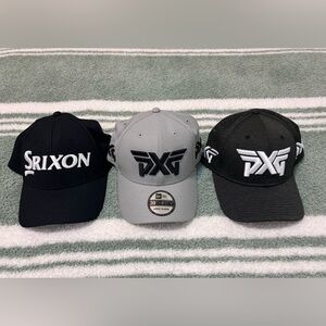 PXG and Srixon Golf Caps Set of 3